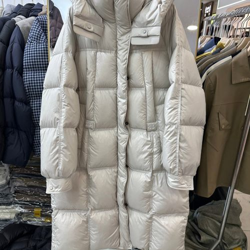 千慧人625H小艺欧货女装2025冬季中长款白鸭绒云朵泡芙保暖羽绒服