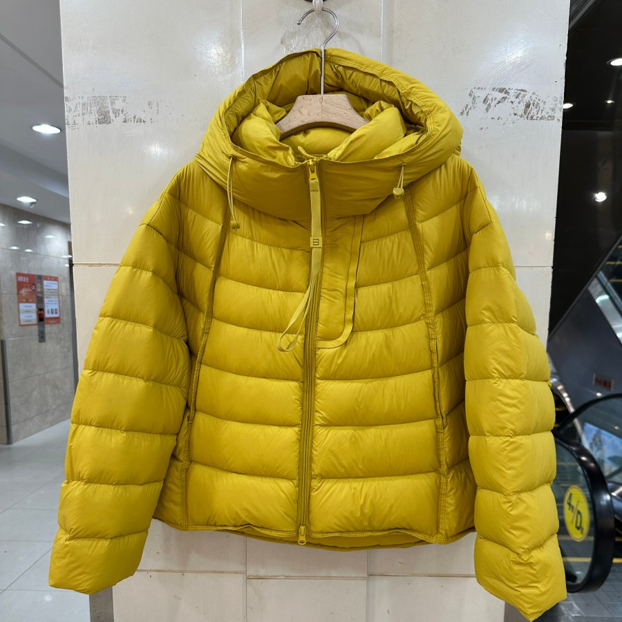 小艺欧货女装2025冬季新款时尚连帽双拉链白鸭绒保暖羽绒服25888H