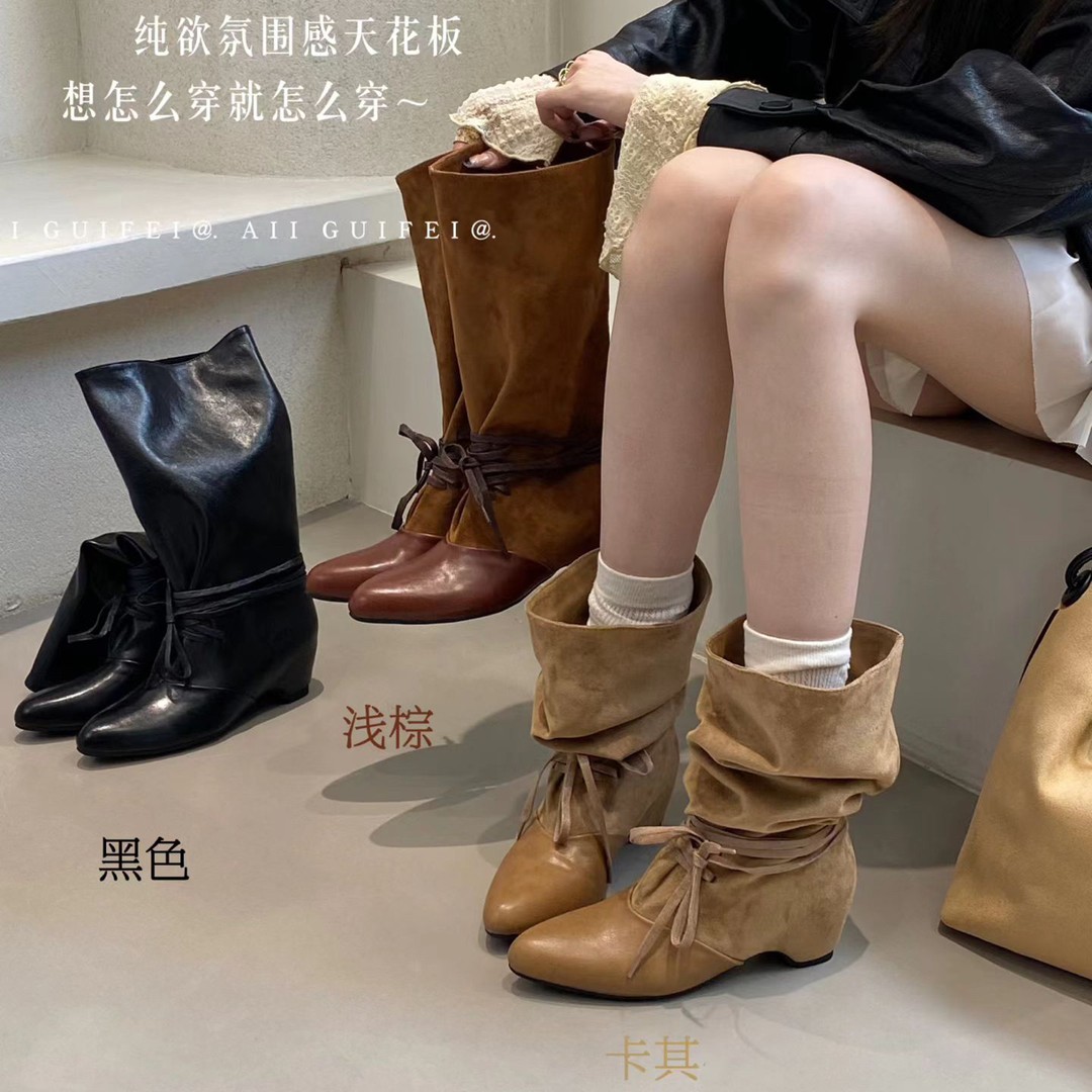 AIIGUIFEI韩版尖头系带