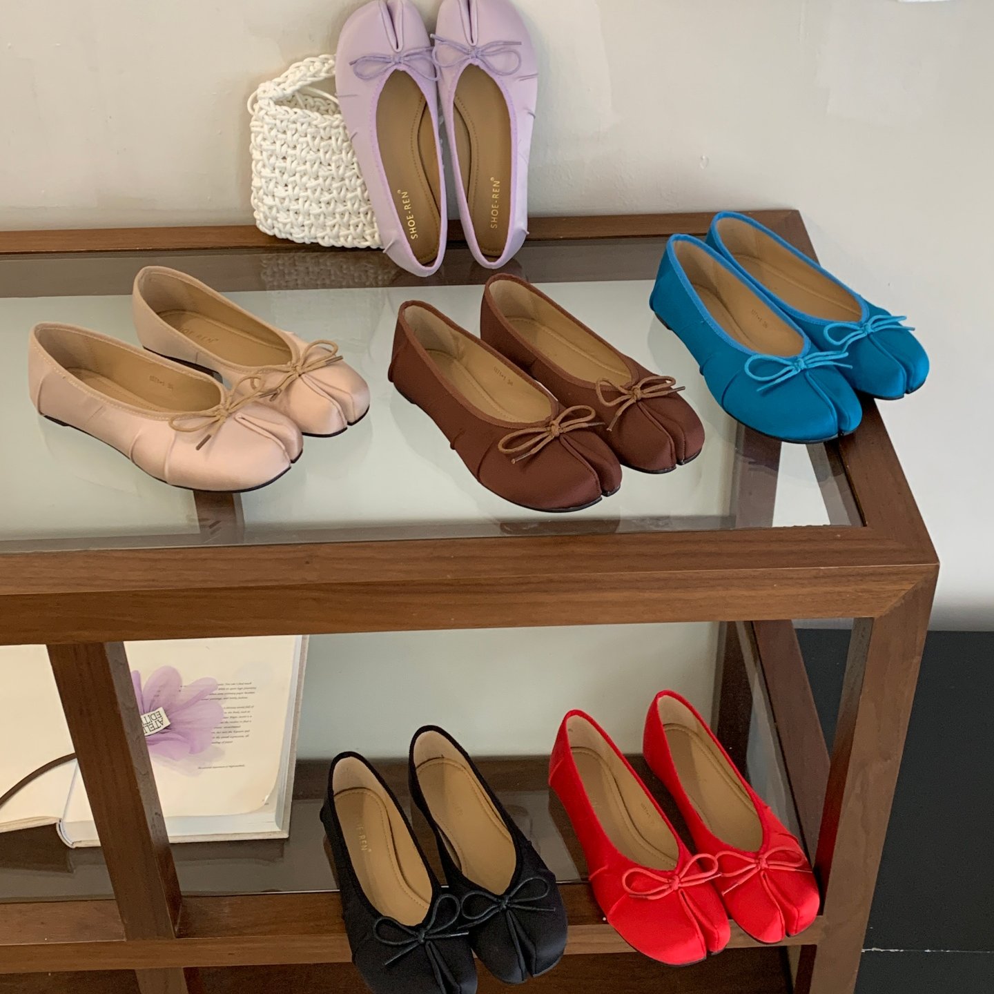 SHOE-REN法式复古蝴蝶结