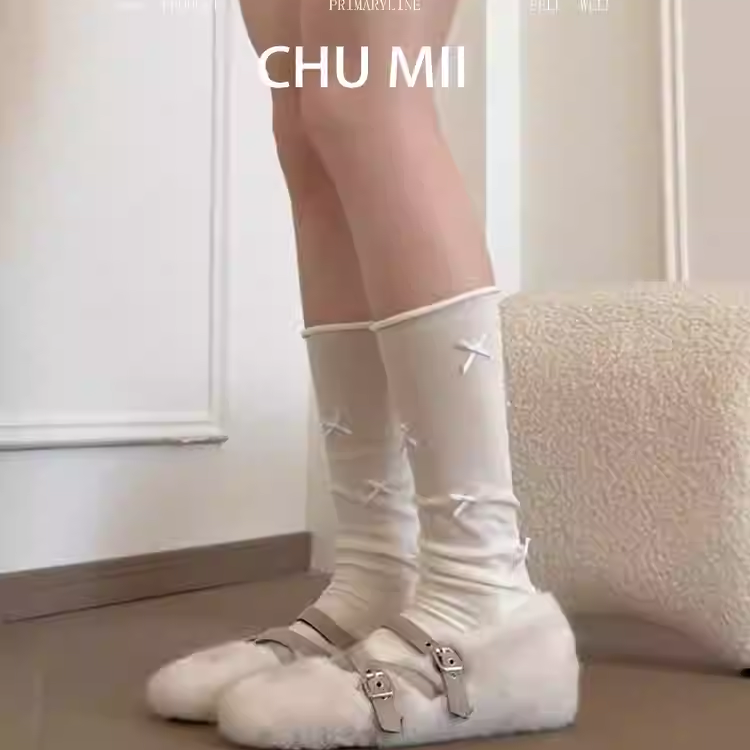 羊皮版~复古内增高毛毛单鞋女