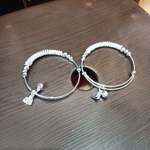 凤凰古城镀银银色手链带铃铛手链情侣姐妹送闺蜜女友礼物女