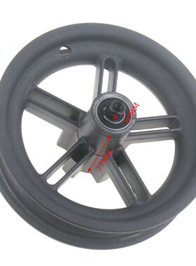 m365pro1s折叠滑板车Pro轮毂 二代踏板车后轮子钢圈+10cm长轴马达