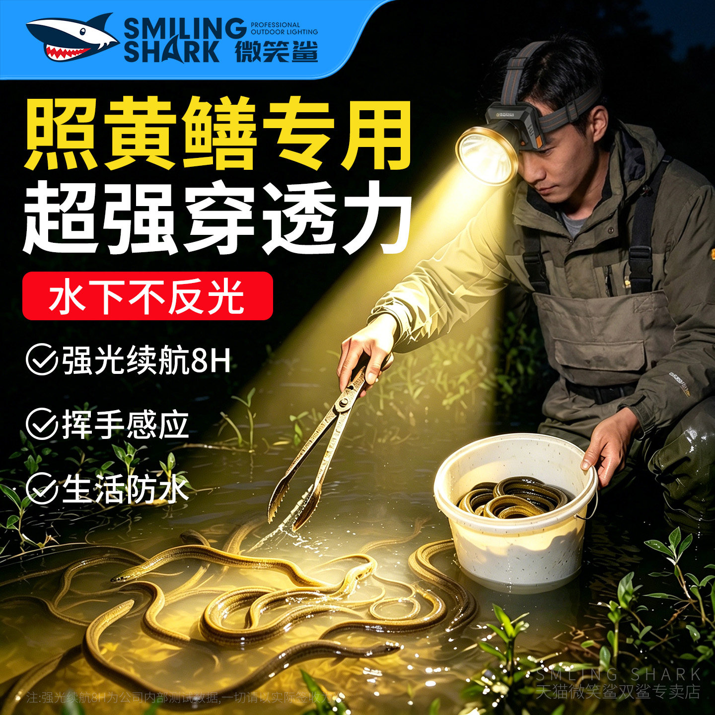 新款强光感应照黄鳝专用灯图片