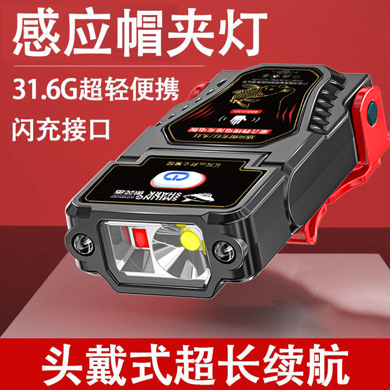 户外作业维修必备帽夹头灯