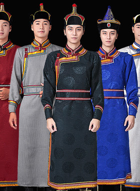 2023新款蒙古服装蒙族长款日常