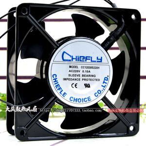 全新CHIEFLY CC12038S220H 220V 12038 12CM 0.10A 机柜散热风扇