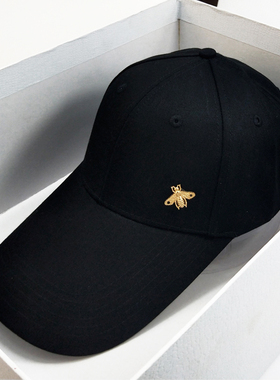 加长帽檐棒球帽女大头大脸韩版潮牌蜜蜂遮阳帽显脸小硬顶鸭舌帽男