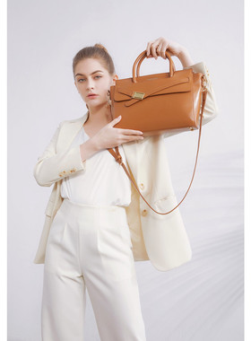 SHIPSHAPE原创小方包牛皮手提包女高级质感单肩包百搭斜挎通勤包