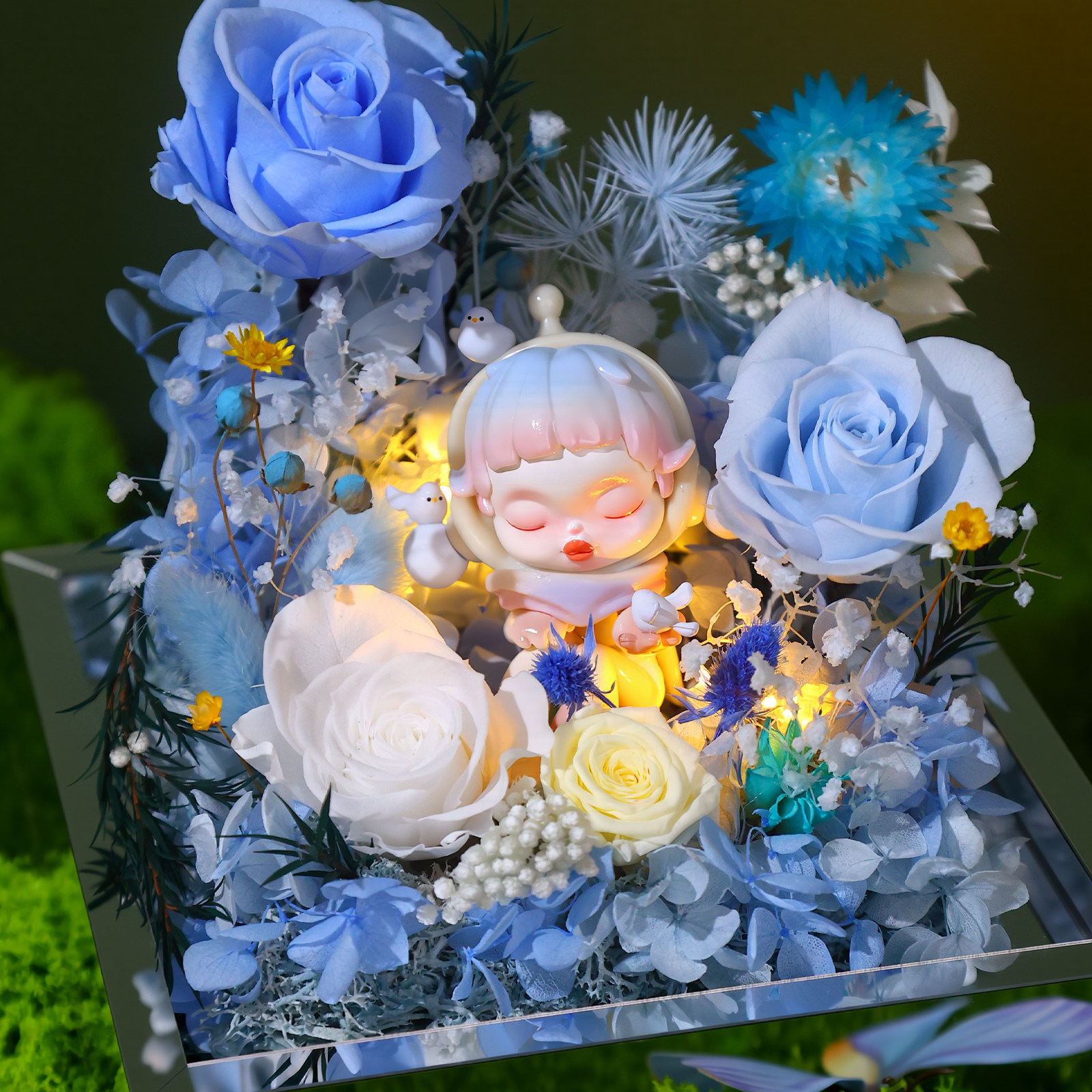 玫瑰花永生花礼盒高级感情人节送女友老婆生日礼物女生闺蜜有意义