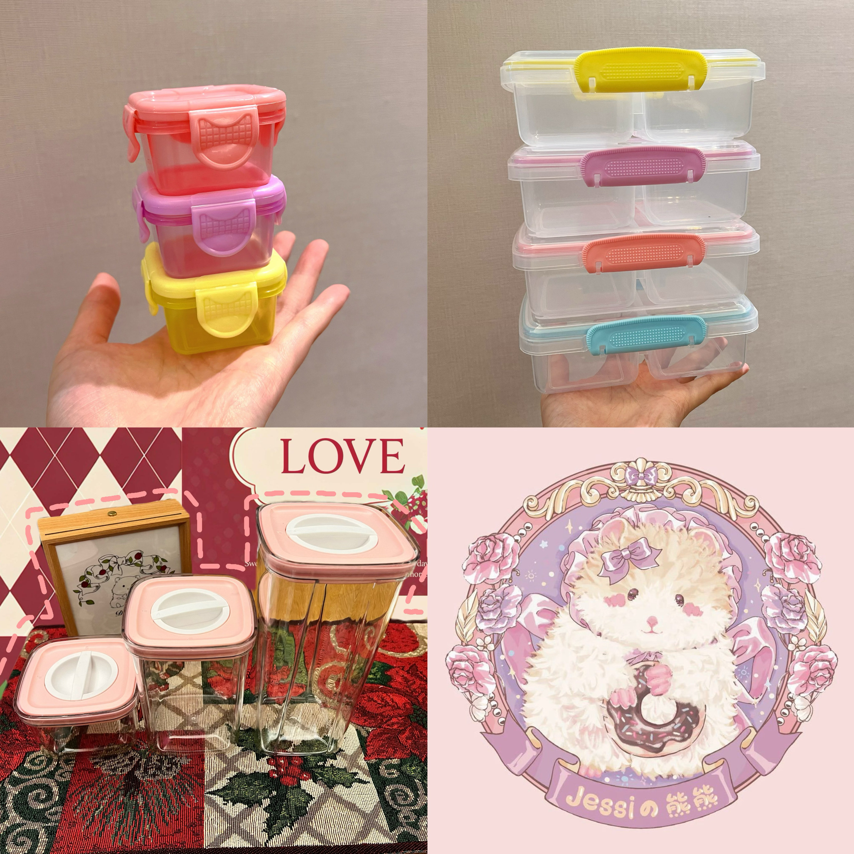 【DKJESSI】收纳盒密封罐仓鼠零食主粮分类盒食品保鲜盒迷你透明,宠物/宠物食品及用品,鼠类喂食器,淘宝优惠券,粉丝福利购,淘宝优惠卷