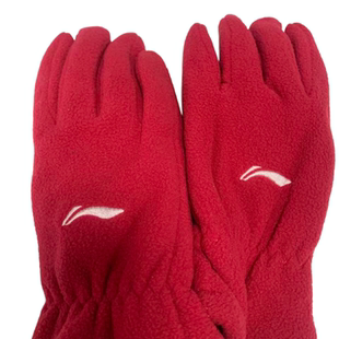 李宁保暖手套女冬季 骑行户外运动跑步防风防寒ASGH032