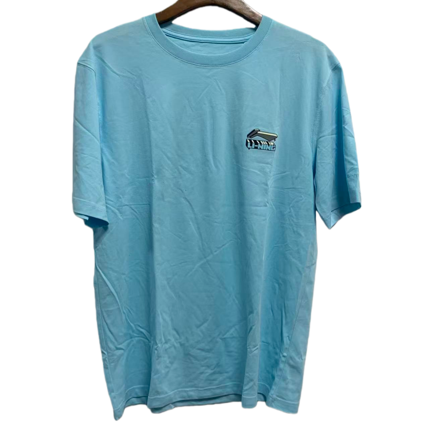 李宁短袖男士新款夏季休闲T恤吸汗舒适圆领上衣男装运动服AHST179