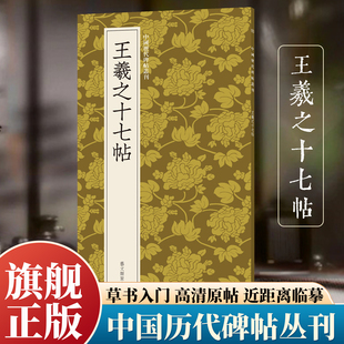 王羲之十七帖 行书临摹必备高清原碑帖+近距离临摹可平摊毛笔书法字帖进阶临摹教材范本基础教程 旗舰正版中国历代碑帖丛刊