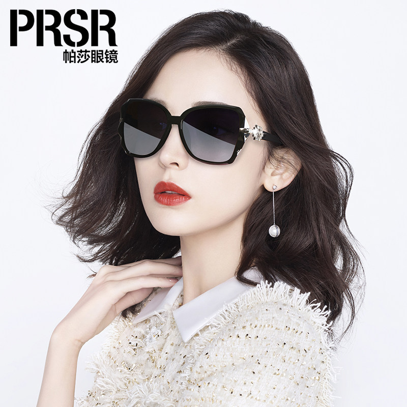 帕莎偏光太阳眼镜女新款潮帕沙大框近视带度数的墨镜大脸圆脸显瘦
