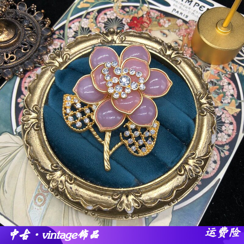 复古vintage饰品胸针简约优雅镶