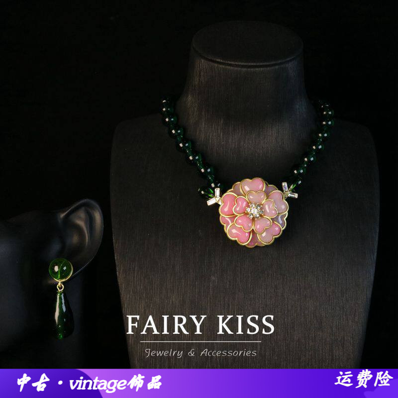 简约清新手工串珠精致多层花朵项