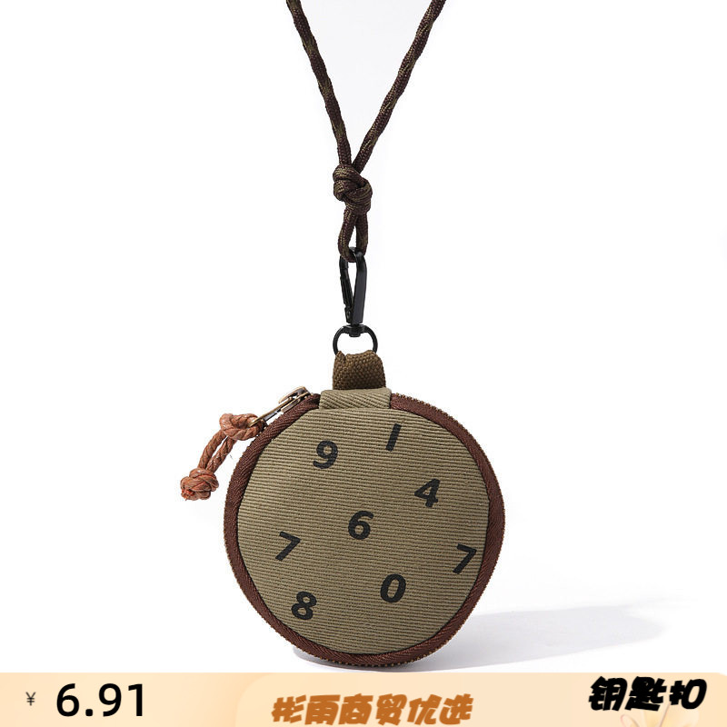 数字圆包韩版儿童斜挎小包帆布创