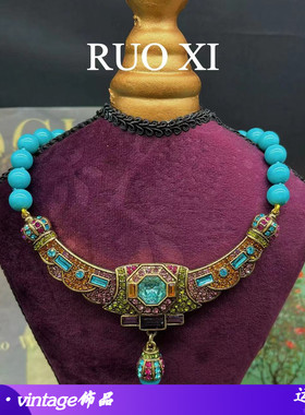 复古欧美项链合金圆珠链