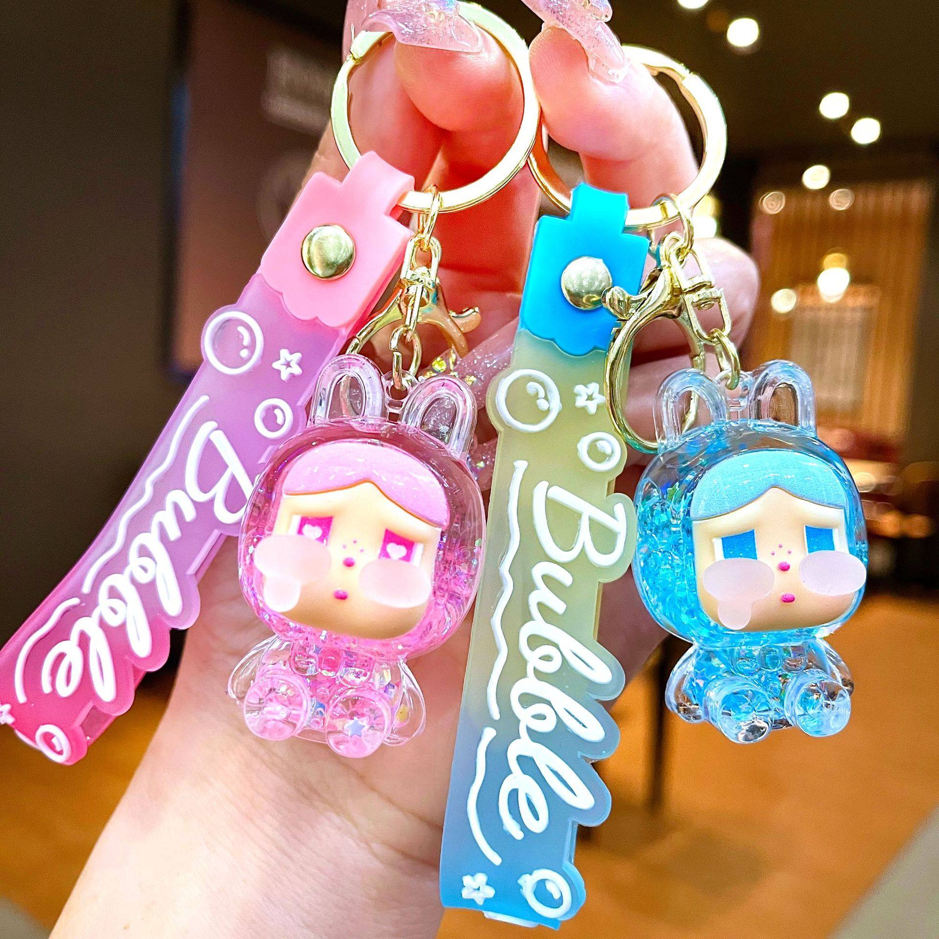 可爱夜光哭哭兔流沙入油哭娃钥匙扣挂件潮玩摆件创意饰品摆台礼品,服饰配件/皮带/帽子/围巾,钥匙扣,淘宝优惠券,粉丝福利购,淘宝优惠卷
