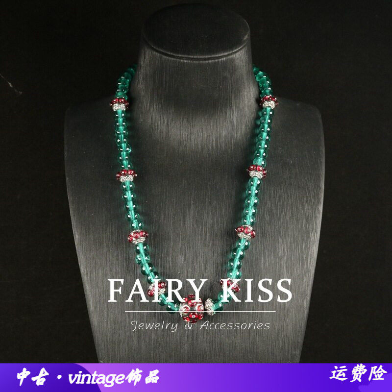 精致复古琉璃简约轻松短款项链镶