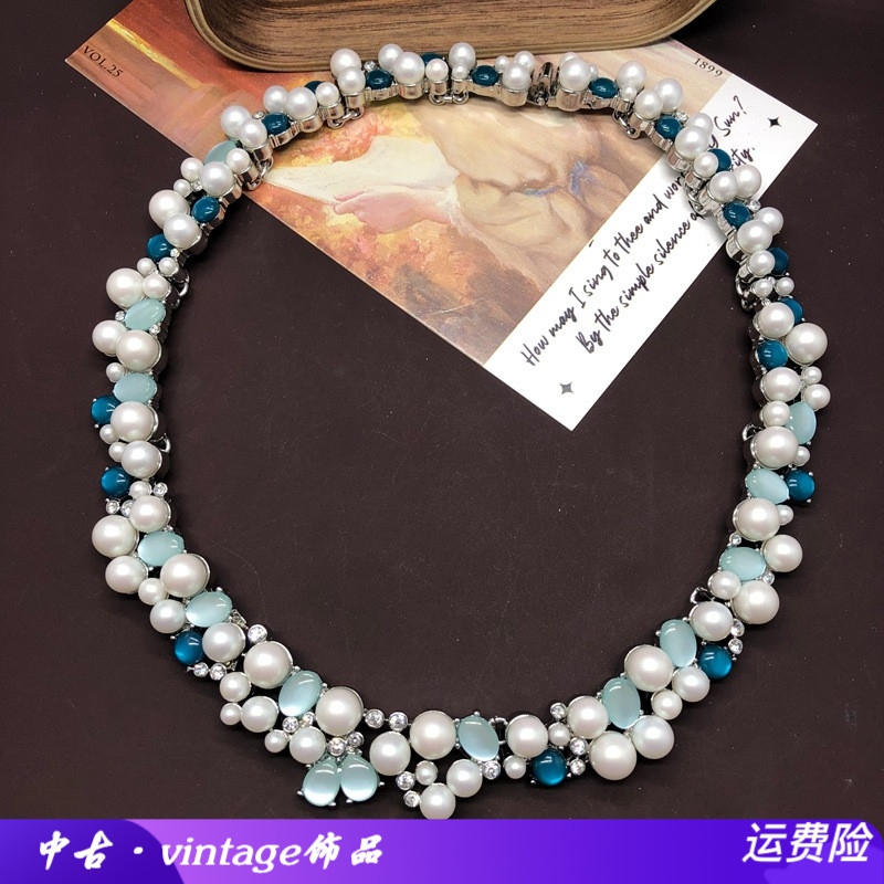欧玛拉合金锁骨链中古西洋饰项链