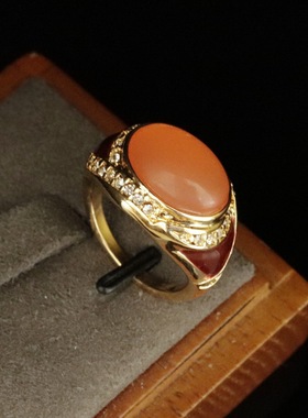 中古vintage复古高级感镀真金蜜