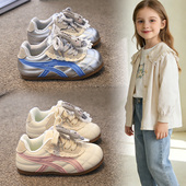 低帮德训鞋 2026春秋新款 皮面卡通运动鞋 子女童宝宝鞋 公主风 儿童鞋