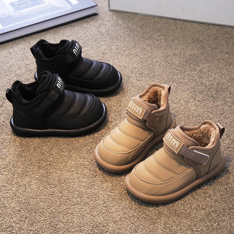 防滑加绒2024新款东北儿童棉靴