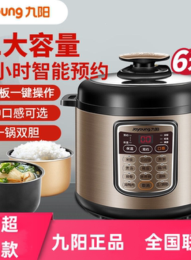 九阳不沾6L双胆大容量智能