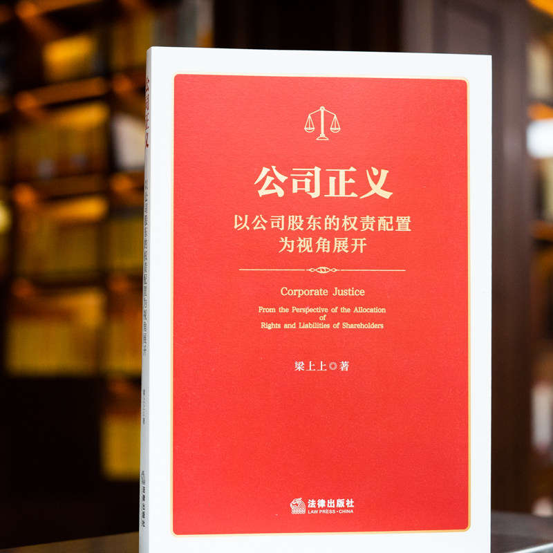 2022新 公司正义 以公司股东的权责配置为视角展开 法律出版社 公司