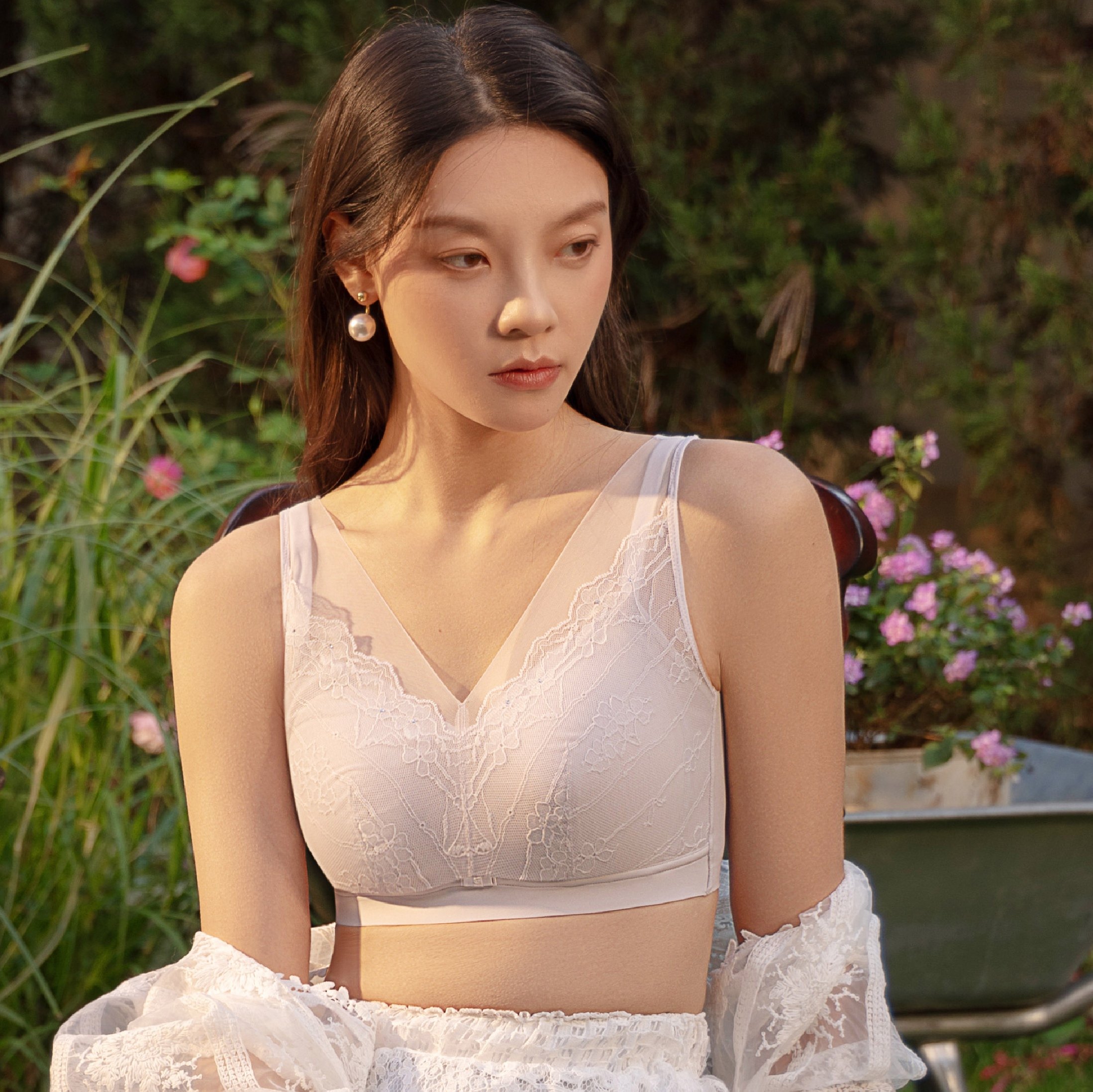 茜丝柔新款无钢圈文胸舒适25208 运动内衣背心式乳胶薄绵杯