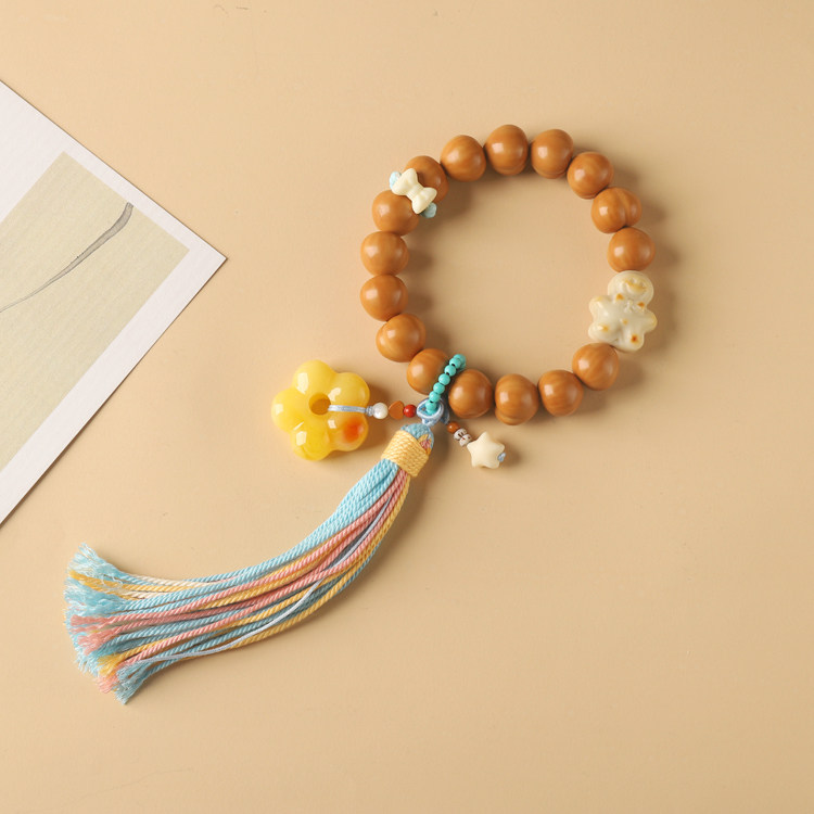 猴头屁桃手串流苏穗子挂件diy配饰配件手搓棉线二代蜜蜡手串吊饰,饰品/流行首饰/时尚饰品新,其他DIY饰品配件,淘宝优惠券,粉丝福利购,淘宝优惠卷