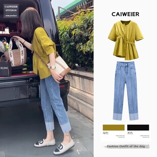 酷搭配一整套夏装小众不撞款高级时尚套装减龄酷盐系炸街两件套女