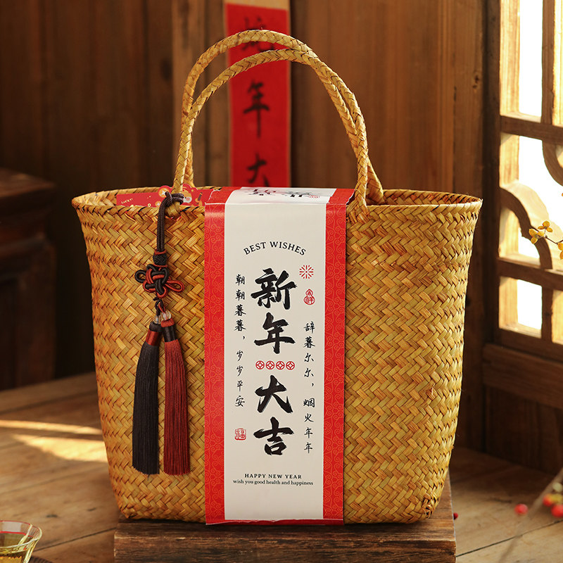 2026新年礼盒包装盒高档蛋黄酥盒手提编织篮糖果零食礼品盒子空盒,厨房/烹饪用具,点心包装盒/包装袋,淘宝优惠券,粉丝福利购,淘宝优惠卷