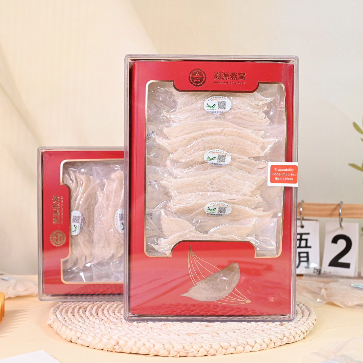嗨动力印尼溯源码燕窝干盏礼盒100g孕妇滋补天然大燕条燕碎正品