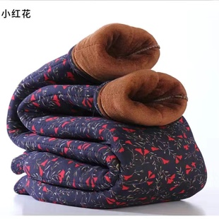 子老人加厚女裤 200斤老太太冬天驼绒裤 宽松大码 奶奶东北御寒棉裤