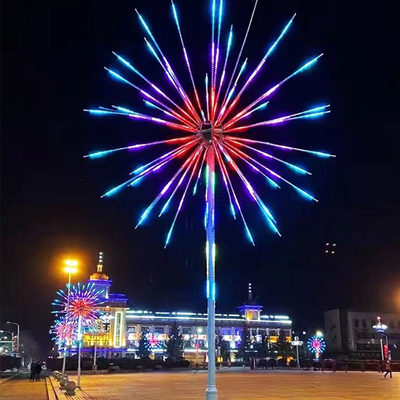 LED数码烟花灯发光风车路灯户外防水广场街道亮化景观装饰礼花灯