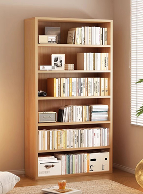 书架落地置物架一体靠墙书柜儿童家用简易书架转角杂物柜储物柜子
