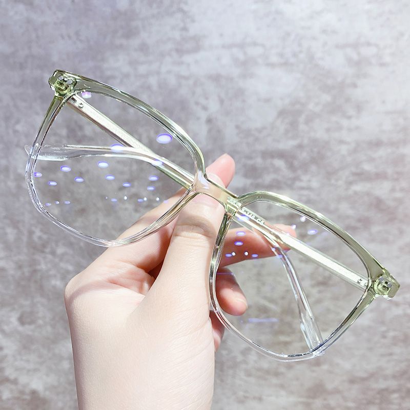 透明边框近视眼镜女度数可配眼睛框架男士韩版潮网上配眼镜网红款