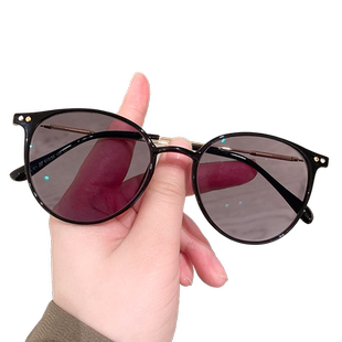 太阳眼镜女款2025新款防紫外线变色近视墨镜可配度数男开车专用