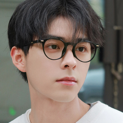 日系黑框眼镜男女同款斯文镜架