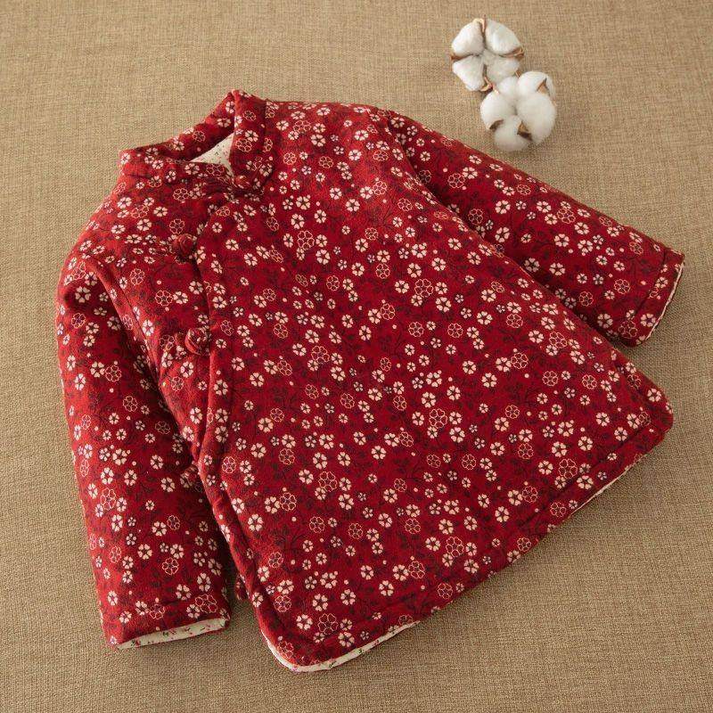 女童中式棉袄宝宝复古棉服碎花斜襟儿童加厚手工保暖冬季棉衣,童装/婴儿装/亲子装,棉袄/棉服,淘宝优惠券,粉丝福利购,淘宝优惠卷