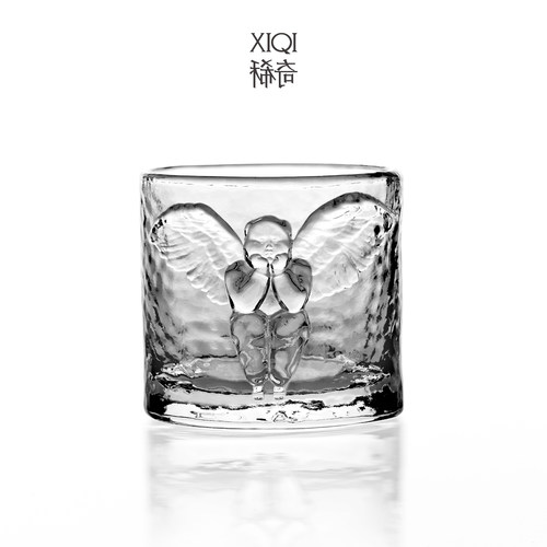 稀奇艺术风威士忌洋酒水玻璃浮雕