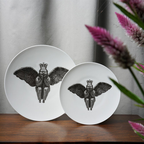 稀奇艺术风系列王冠墙面装饰挂盘