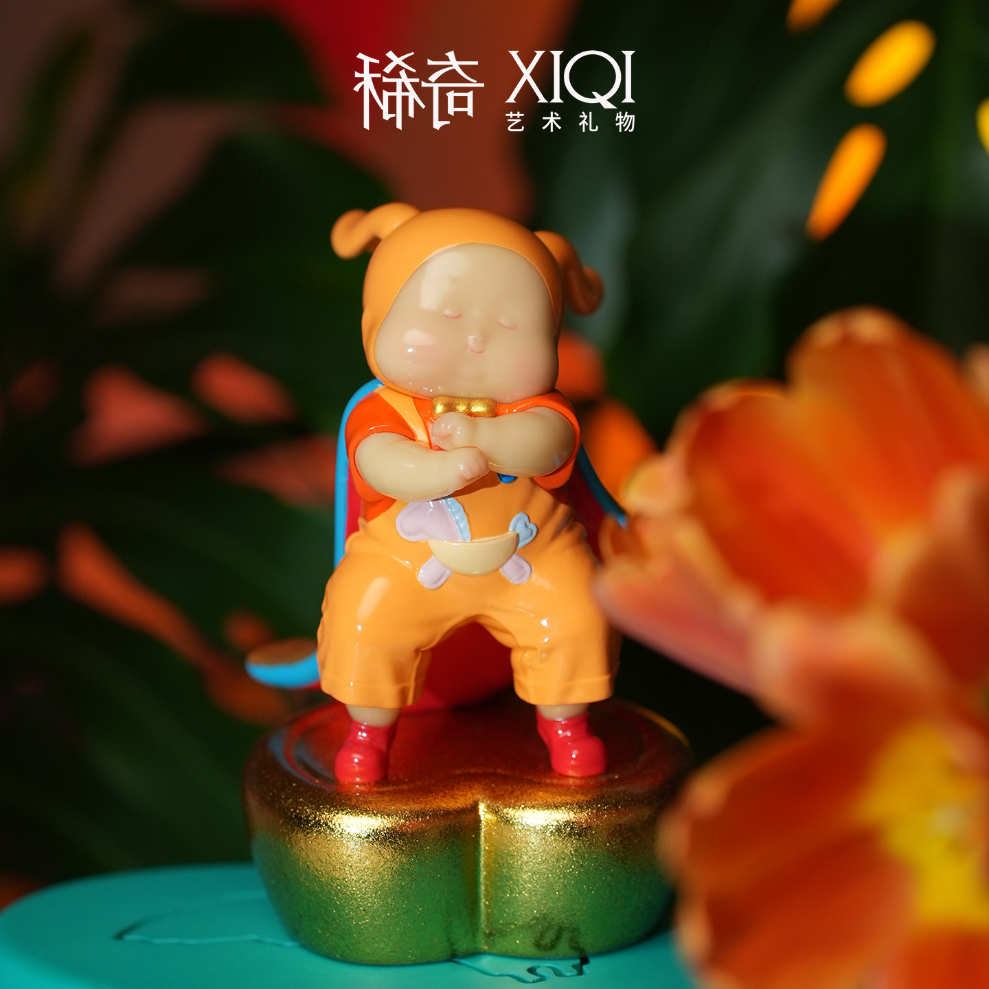 稀奇艺术《宝马得福》家居玄关雕塑中国特色摆件艺术礼物礼盒