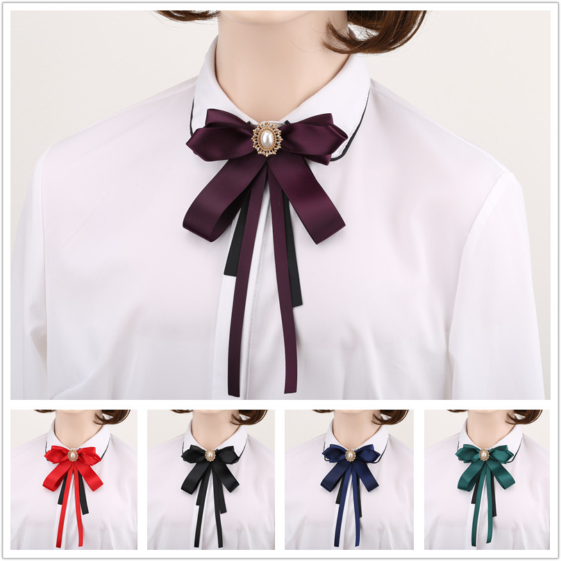 jk领结女制服领带黑色蝴蝶结系带飘带丝带时尚学生校服文艺配饰