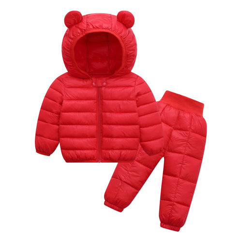 婴幼儿童轻薄款羽绒棉服两件套装