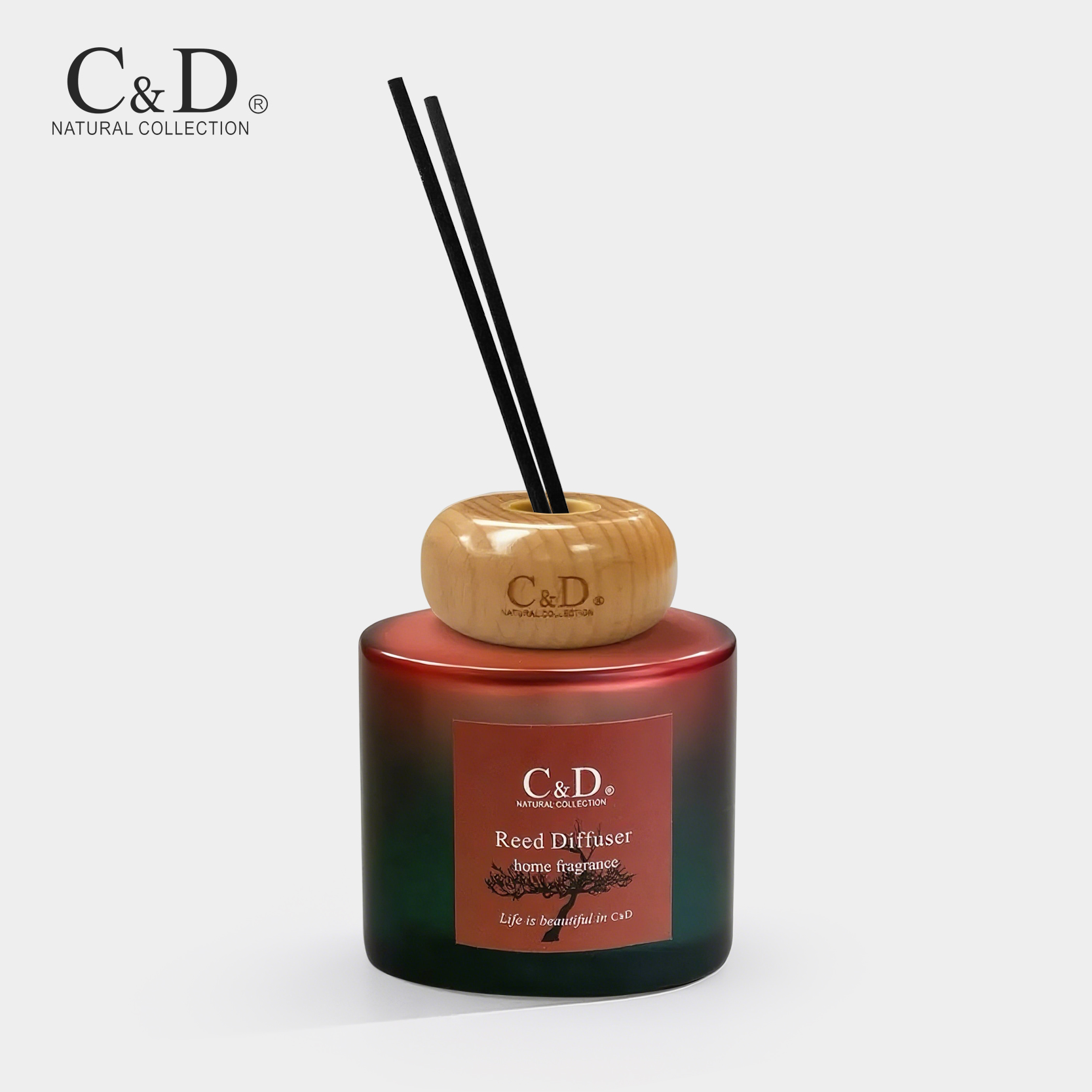 C&D极光木盖无火香薰持久留香