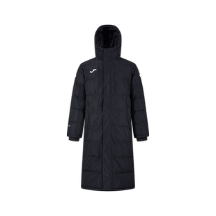 Joma荷马童装长款厚棉服男女大小童秋冬新款连帽保暖防风运动服